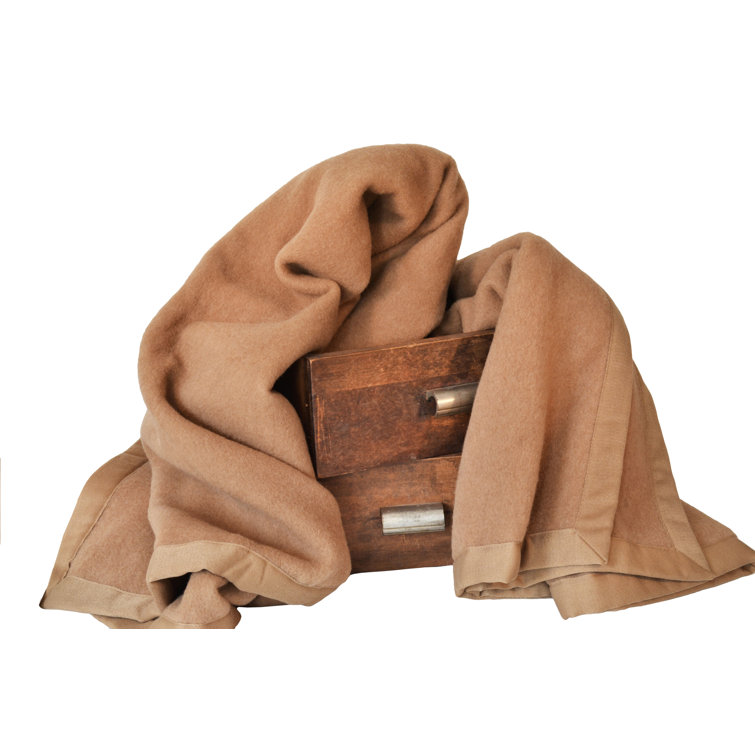 Poyet Motte Oasis Luxurious 100 Mongolian Camel Hair Blanket Wayfair